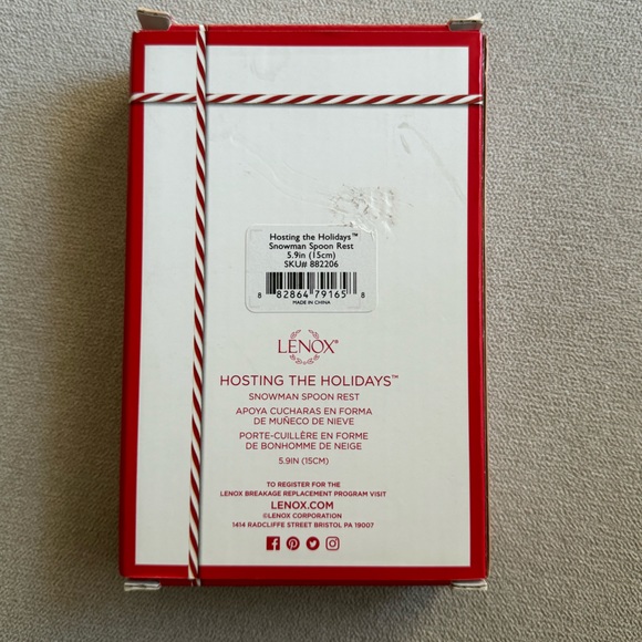 Lenox Hosting The Holidays Snowman Spoon Rest - Picture 4 of 7